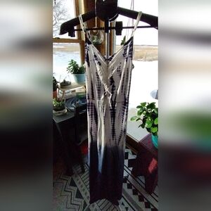 New With Tags Xhilaration Xs Blue And White Maxi Dress